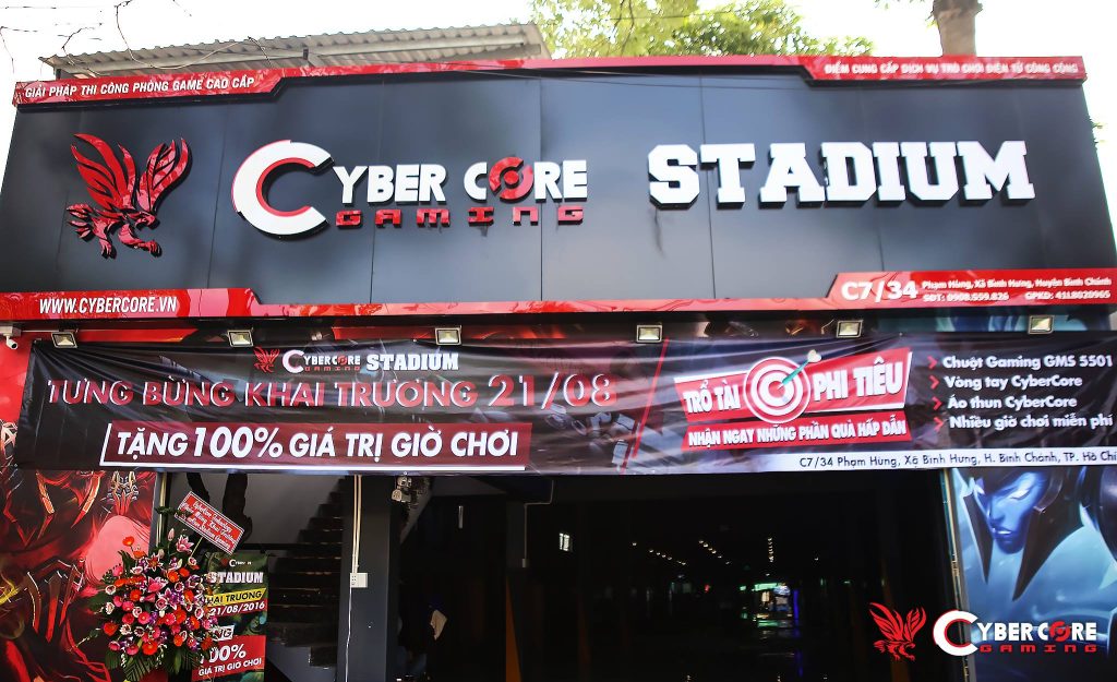 cybercore gaming stadium 2 quận 8 phạm hùng